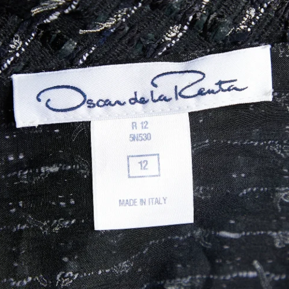 Oscar De La Renta Pre-owned Fabric outerwear Black Dames