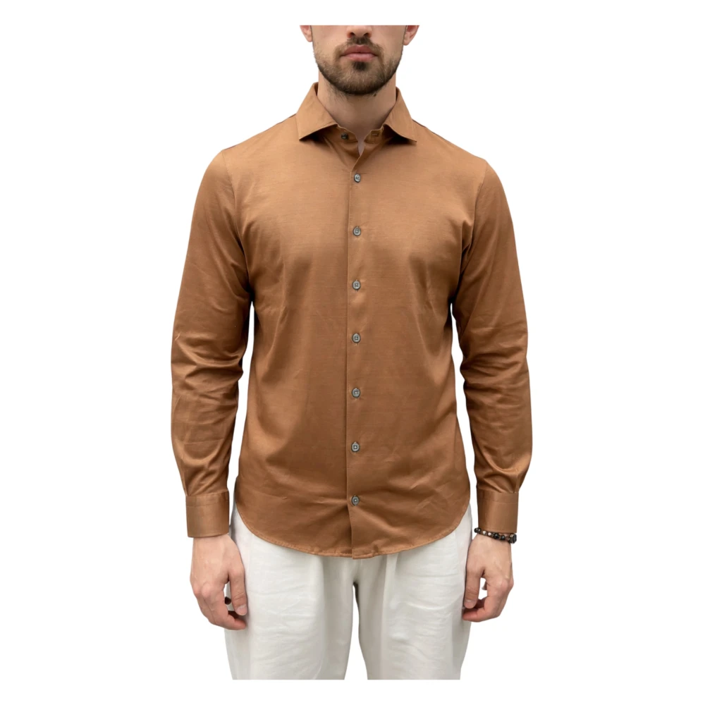 Gran Sasso Uomo Marrone Magliette, L, New,