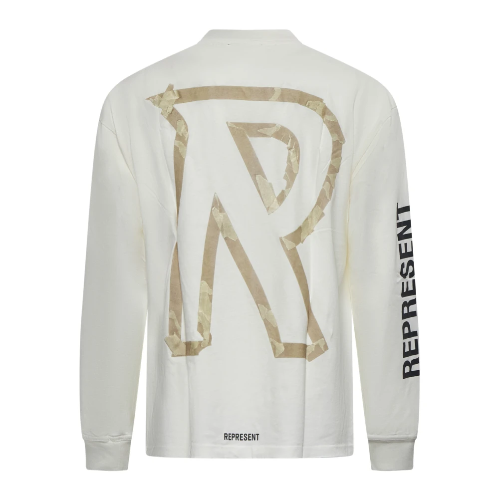 Represent Stijlvolle Top met Lange Mouwen White Heren