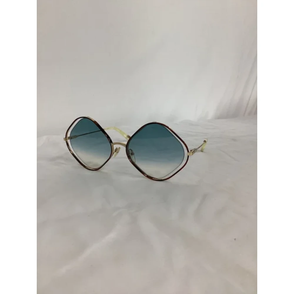 Chloé Pre-owned Metal sunglasses Yellow Dames
