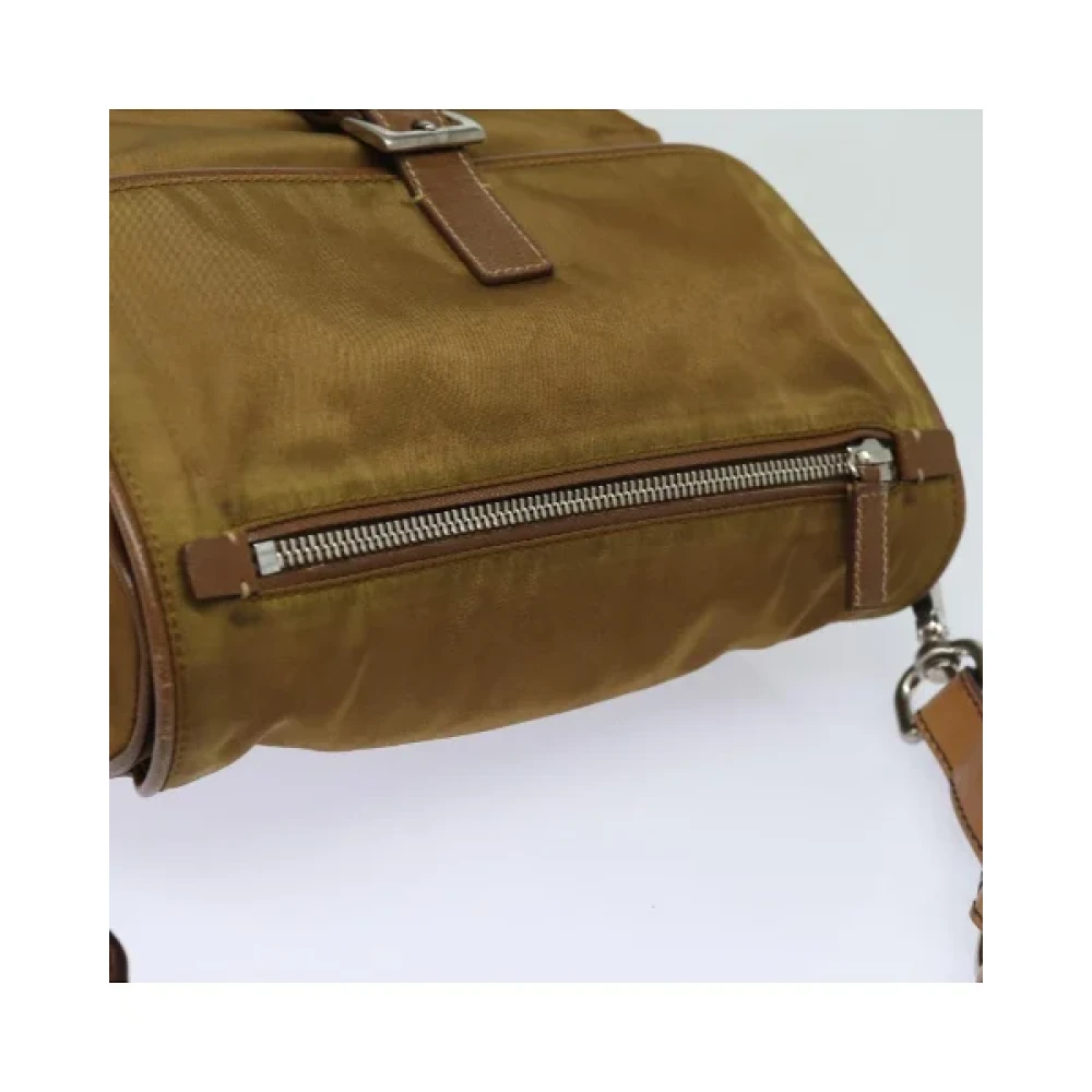 Prada Vintage Pre-owned Nylon prada-bags Brown Dames