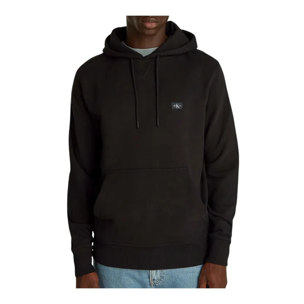 Calvin Klein Zwarte Hoodie 100% Katoen Black Heren