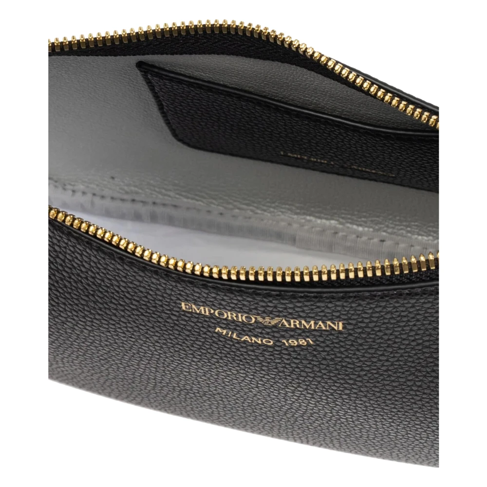 Emporio Armani Multicolor Deer Print Schoudertas Black Dames
