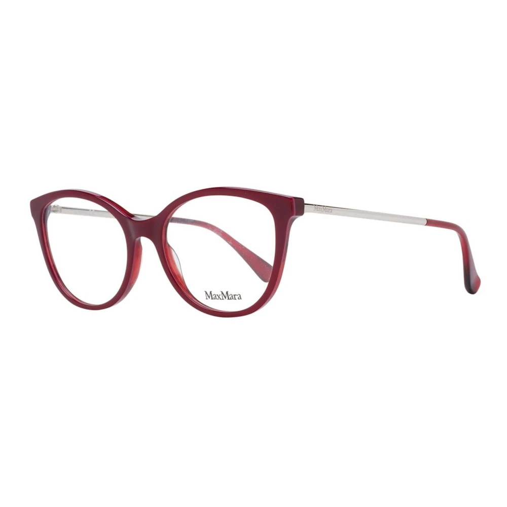 Max Mara Rode Dames Optische Brillen Stijlvolle Ronde Red Dames