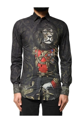 Royal Pet Portrait Gold Dress Shirt