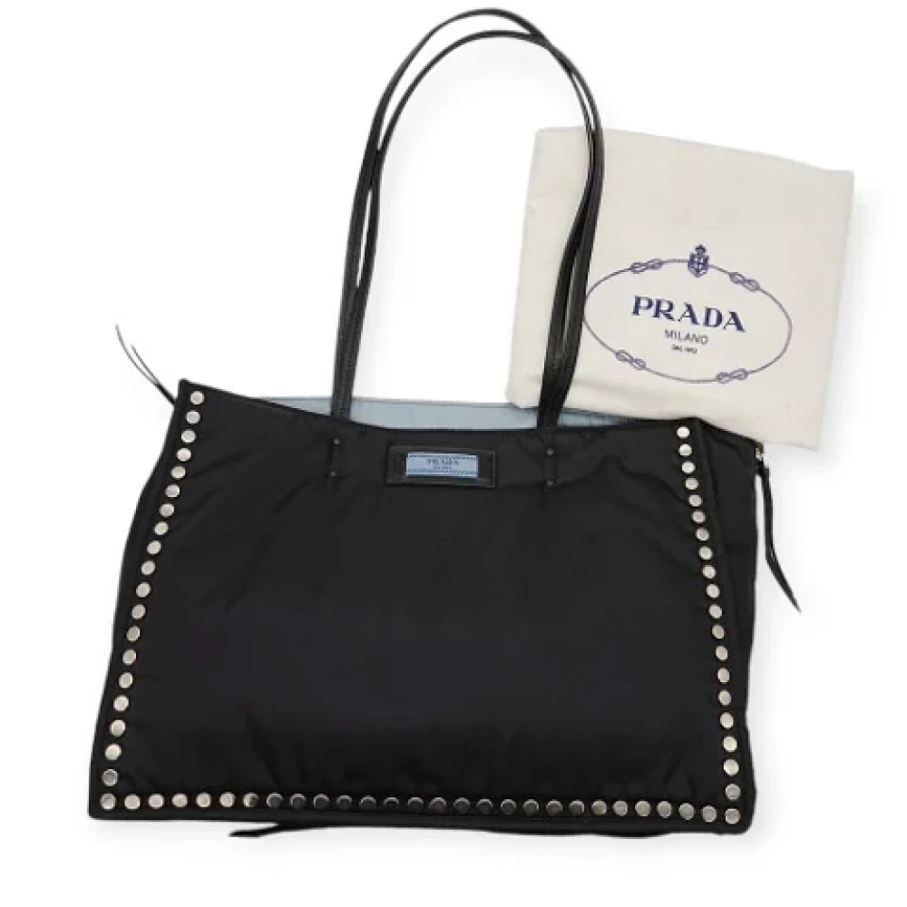 Prada Vintage Pre-owned Nylon prada-bags Black Dames