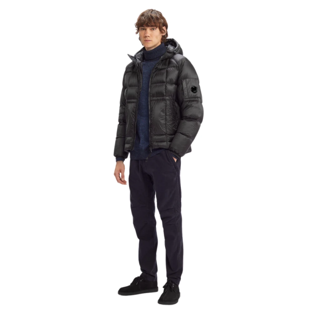 C.P. Company Korte Hooded DD Shell Nylon Jas Black Heren