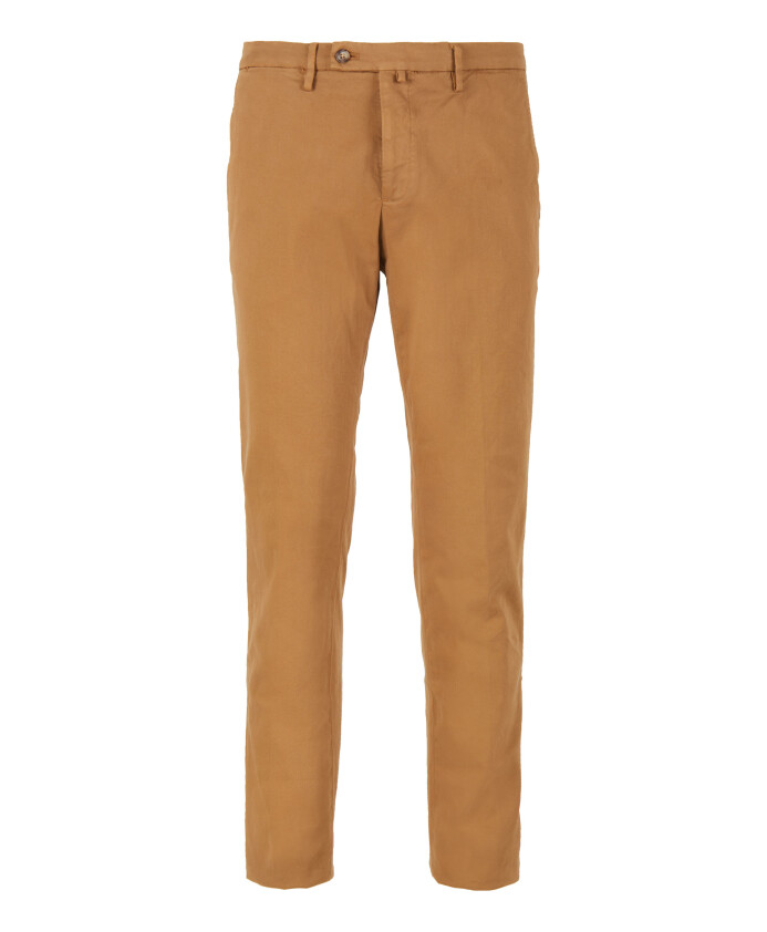 pantalon-long-en-coton-beige-uni-pour-hommes