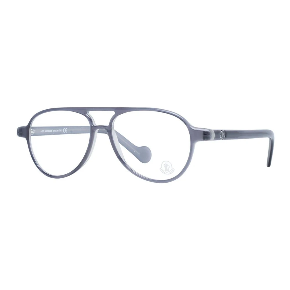 Moncler Heren Aviator Grijze Plastic Optische Frames Gray Heren
