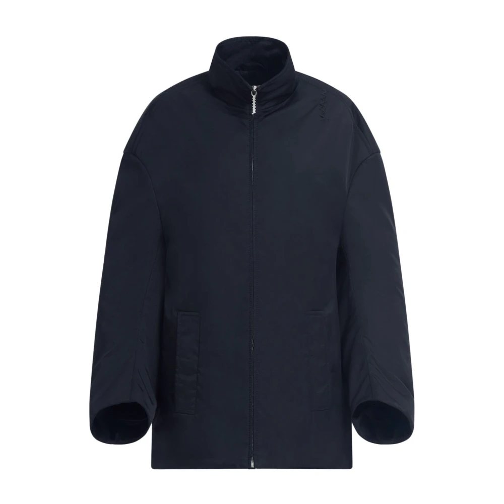 Marni Zwarte Gewatteerde Rits Jas Black Dames