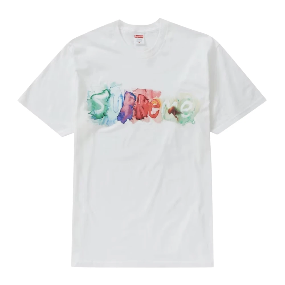 Supreme Limited Edition Waterverf Tee Wit White Dames