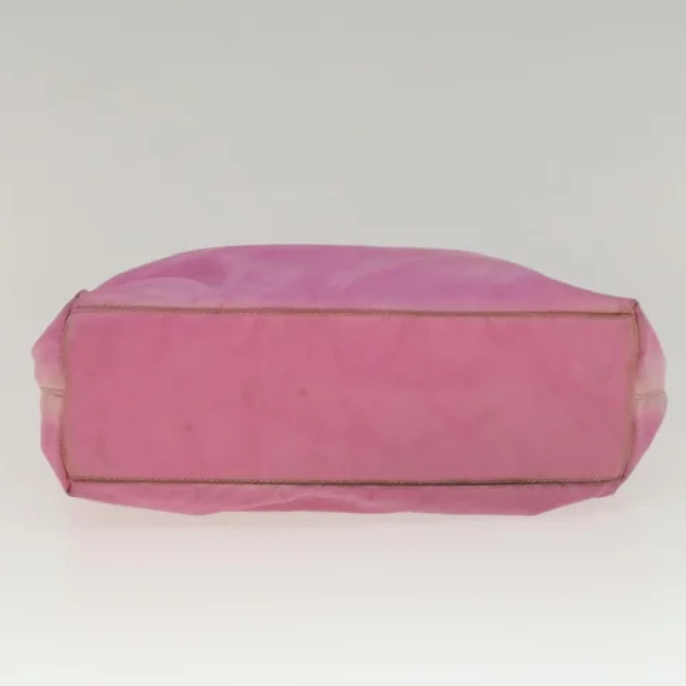 Prada Vintage Pre-owned Nylon handbags Pink Dames