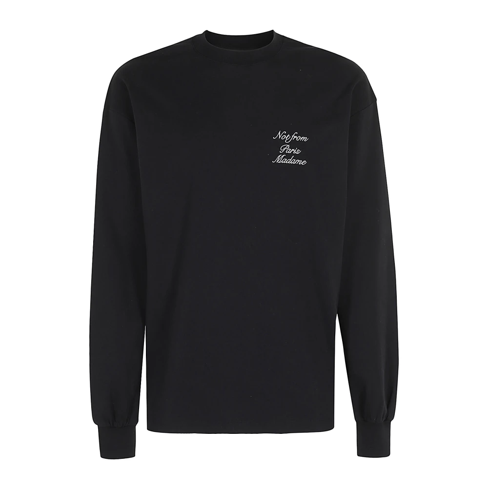 Drole de Monsieur Slogan T-shirt Black Heren