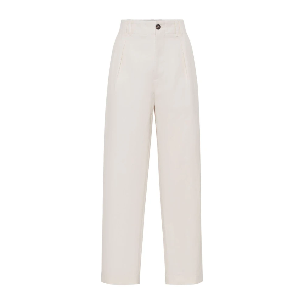 BRUNELLO CUCINELLI Elegante Herenbroek White Dames