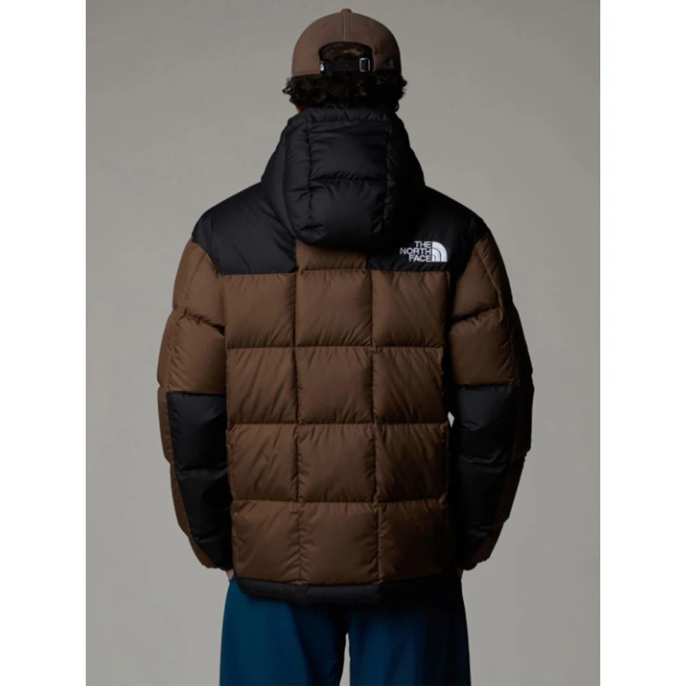 The North Face Gewatteerde jas met capuchon in Smokey Brown Heren