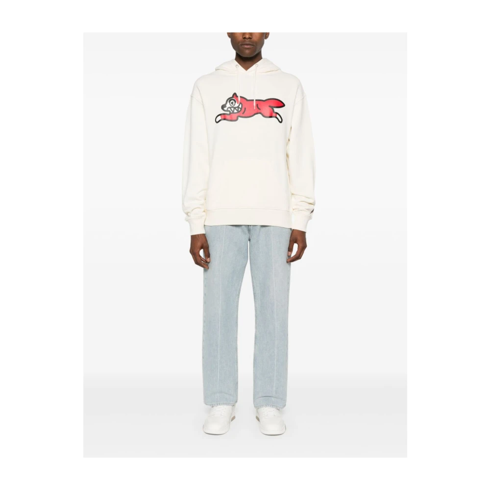 Icecream Witte Sweater met Capuchon en Logo Print White Heren