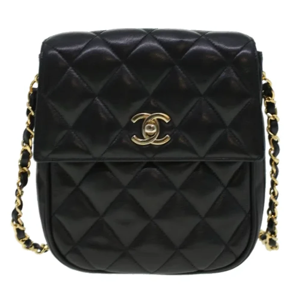Chanel Vintage Pre-owned Leather chanel-bags Black Dames