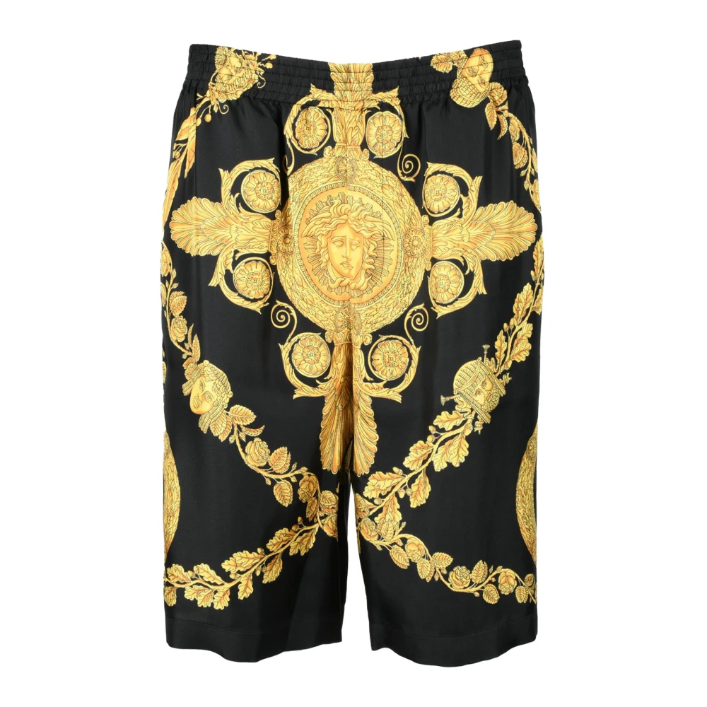 Versace Zijden Bermuda Shorts Collectie Multicolor Heren