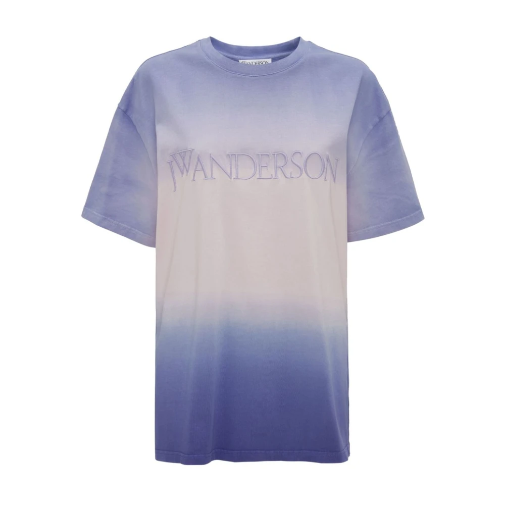 JW Anderson Graadverloop Katoenen T-shirt Purple Dames