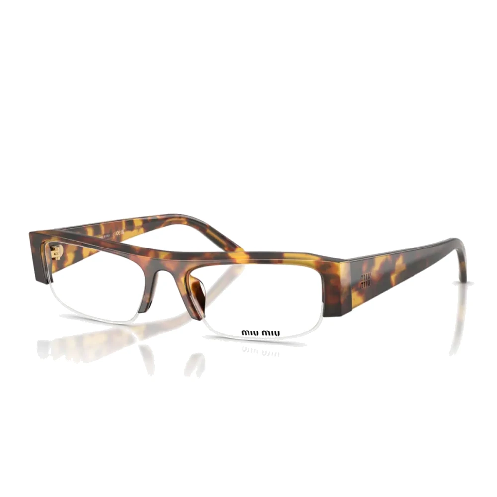 Miu Miu Women's Brown Rectangular Optical Frame - Glasses - 51 Mm - Accessories