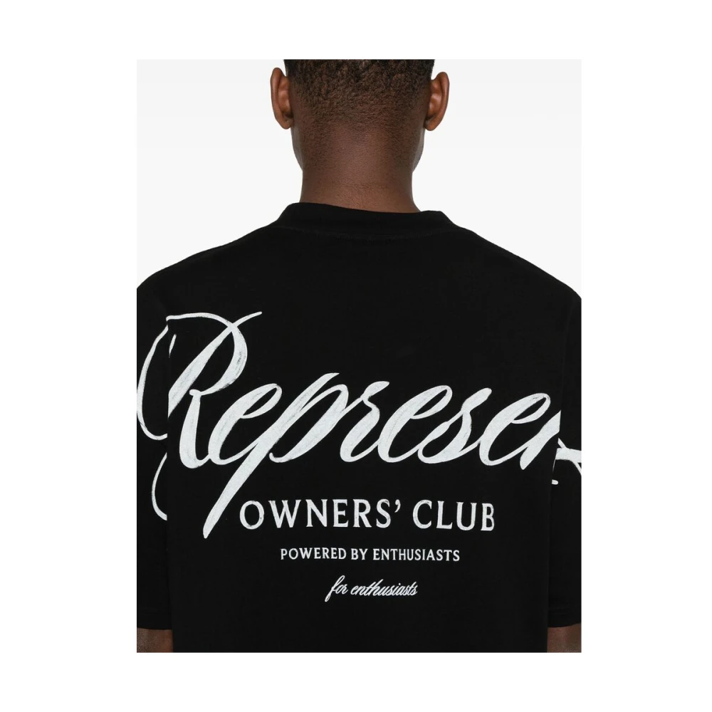 Represent Owners Club Script T-Shirt Black Heren