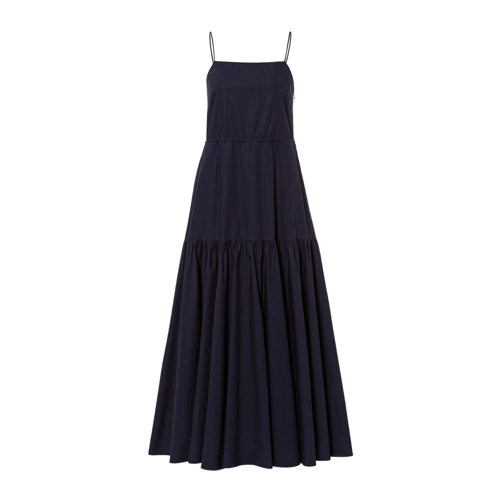 IVY OAK Maxi A-linje Navy Blue Klänning Blue, Dam