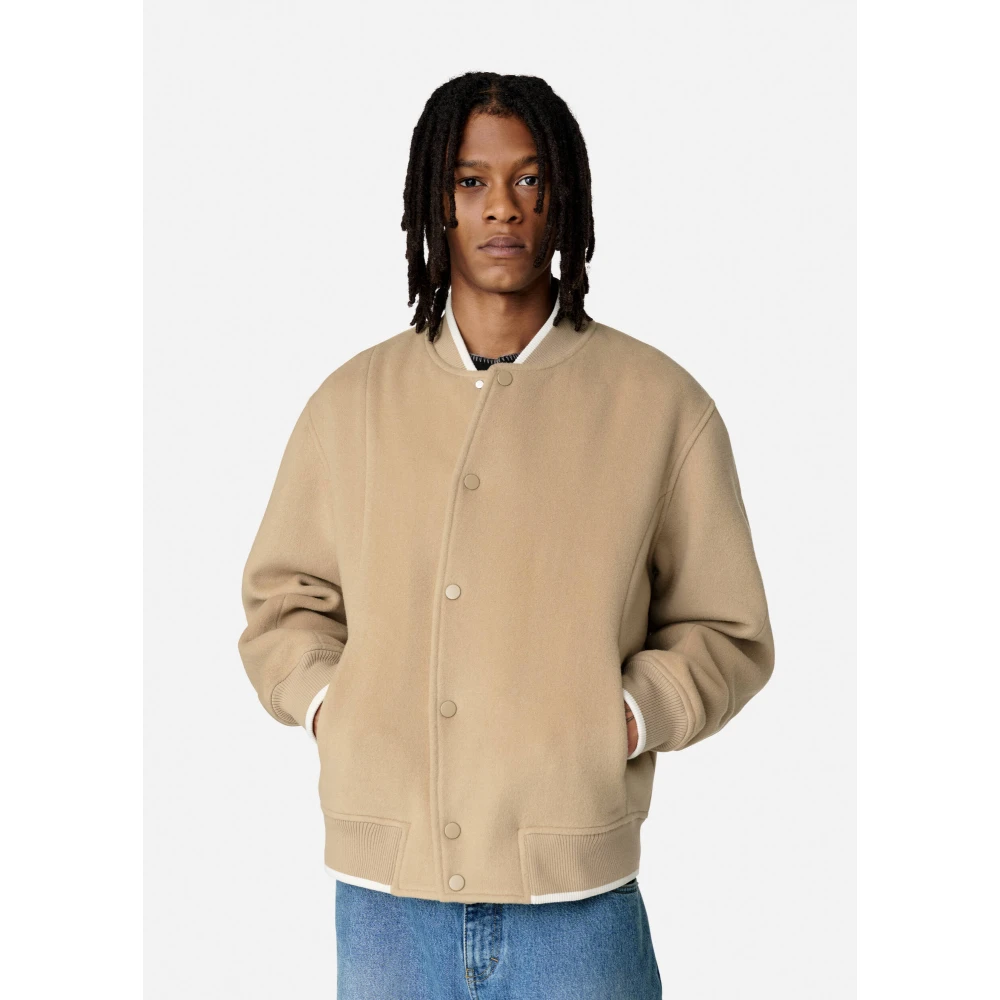 Axel Arigato Typo Varsity Jacket Beige Heren