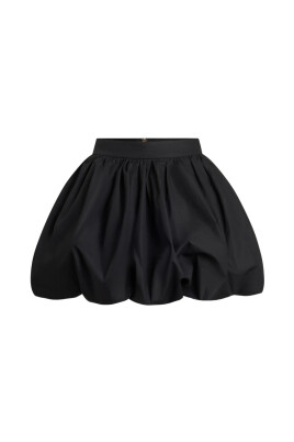 bubble-hem-high-waist-skirt