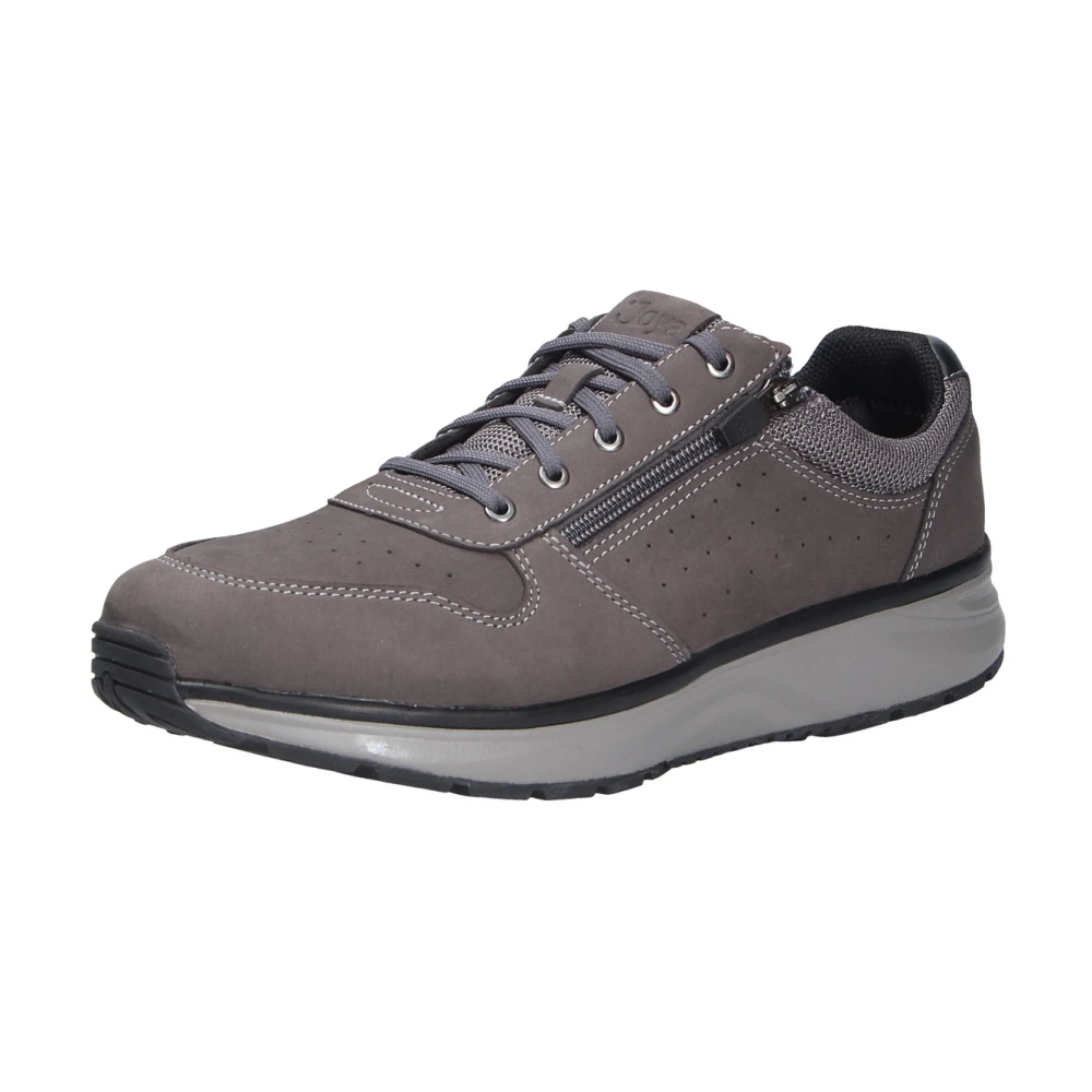 Joya Comfortabele Donkergrijze Rits Schoen Heren Schoenen Grijs