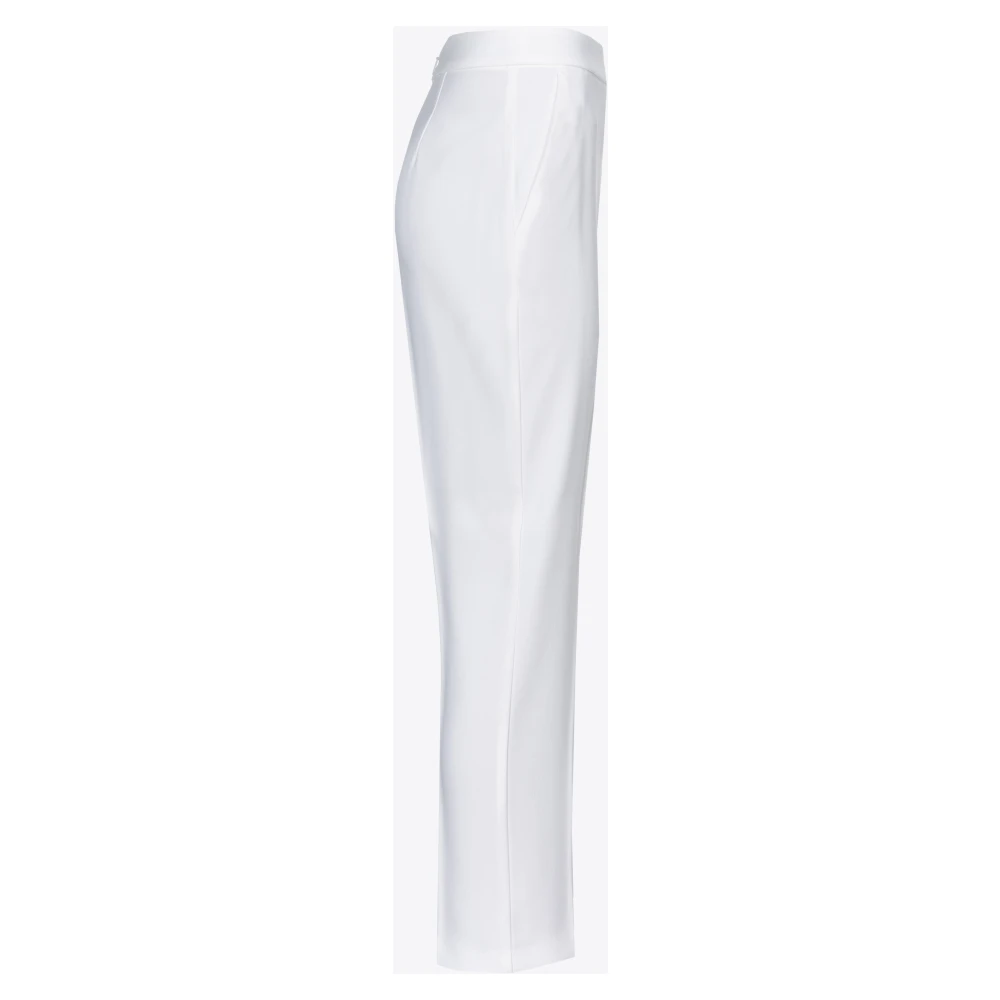 pinko Flare-fit stretch crêpe broek White Dames