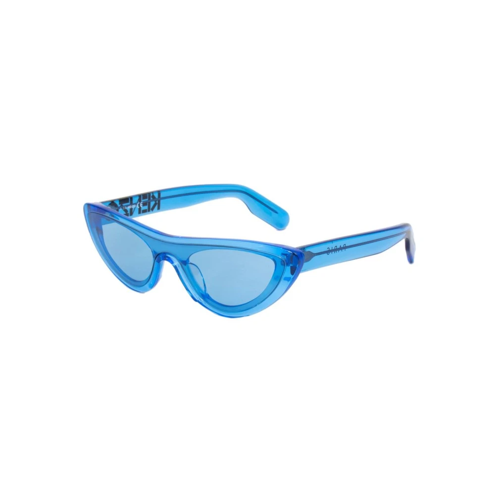 Kenzo Women's Blue Acetate Square Frame Sunglasses With Uv Protection