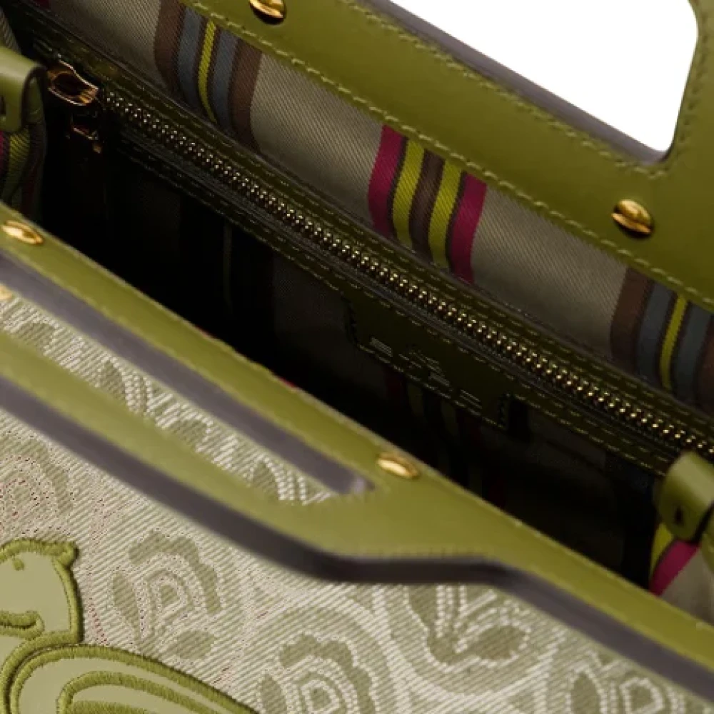 ETRO Cotton handbags Green Dames
