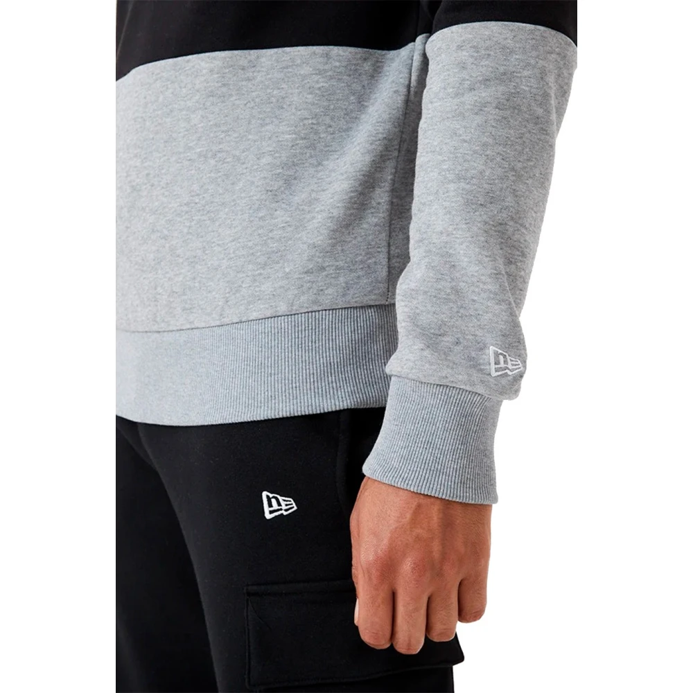 new era Zwarte Raiders Contrast Panel Hoodie Black Heren