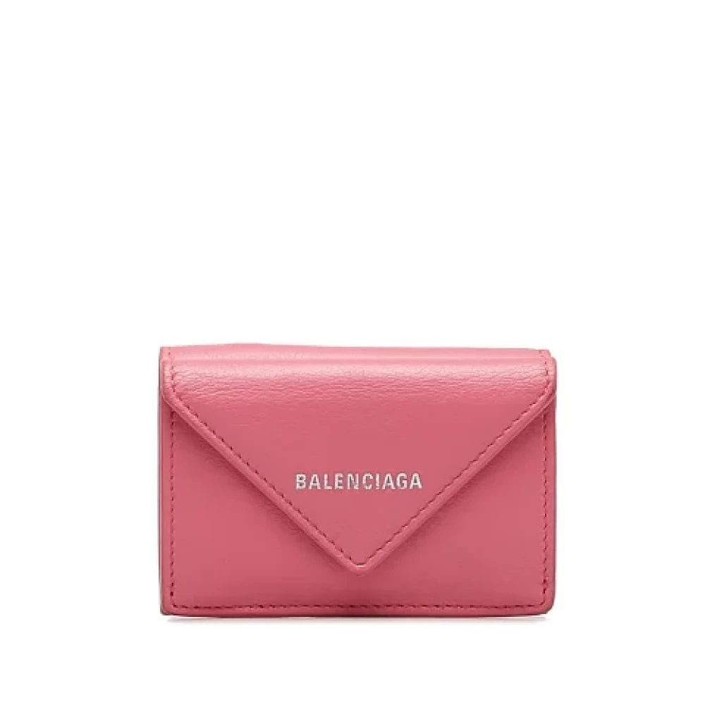 Balenciaga Vintage Pre-owned Leather wallets Pink Dames