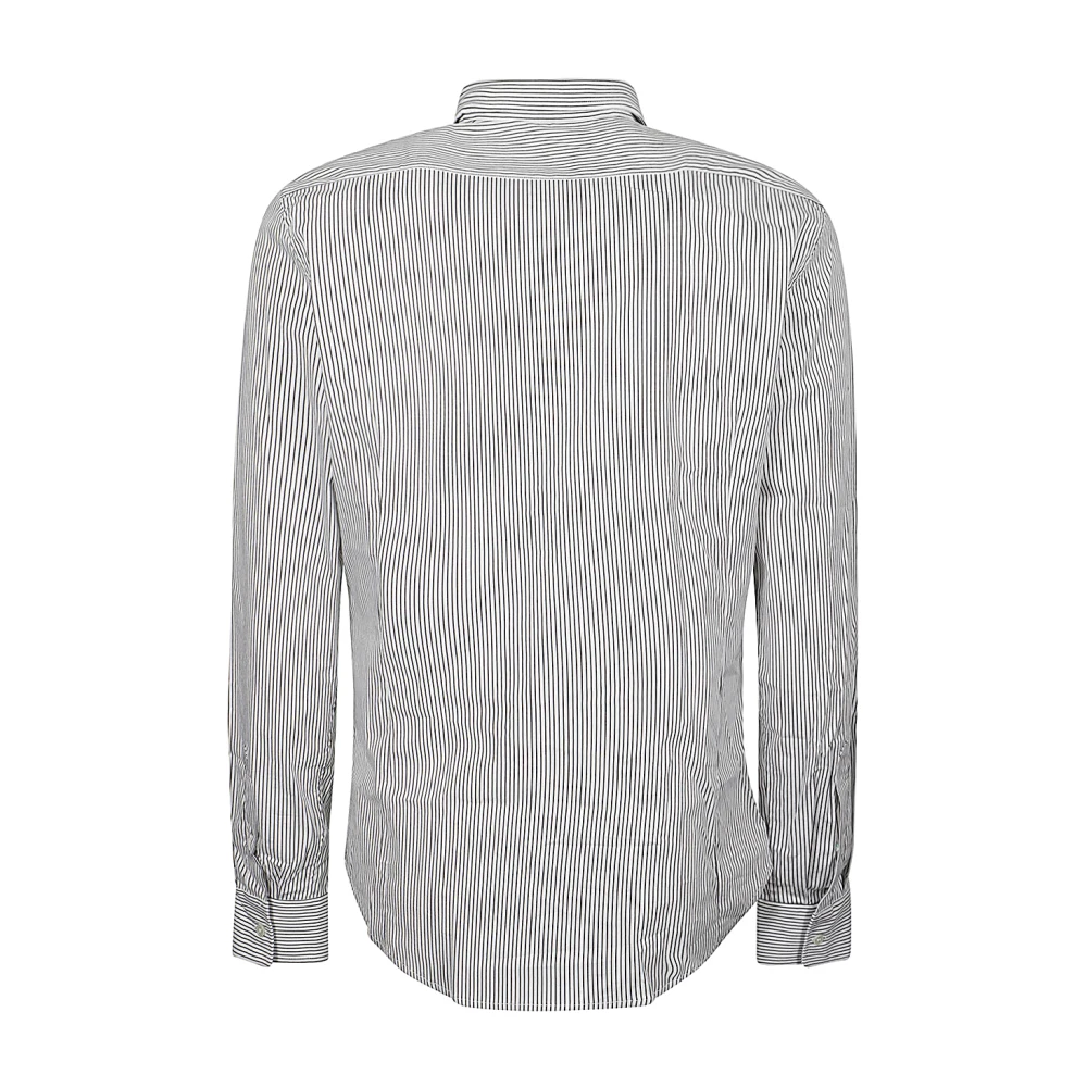 Mauro Grifoni Slim katoenen overhemd Gray Heren