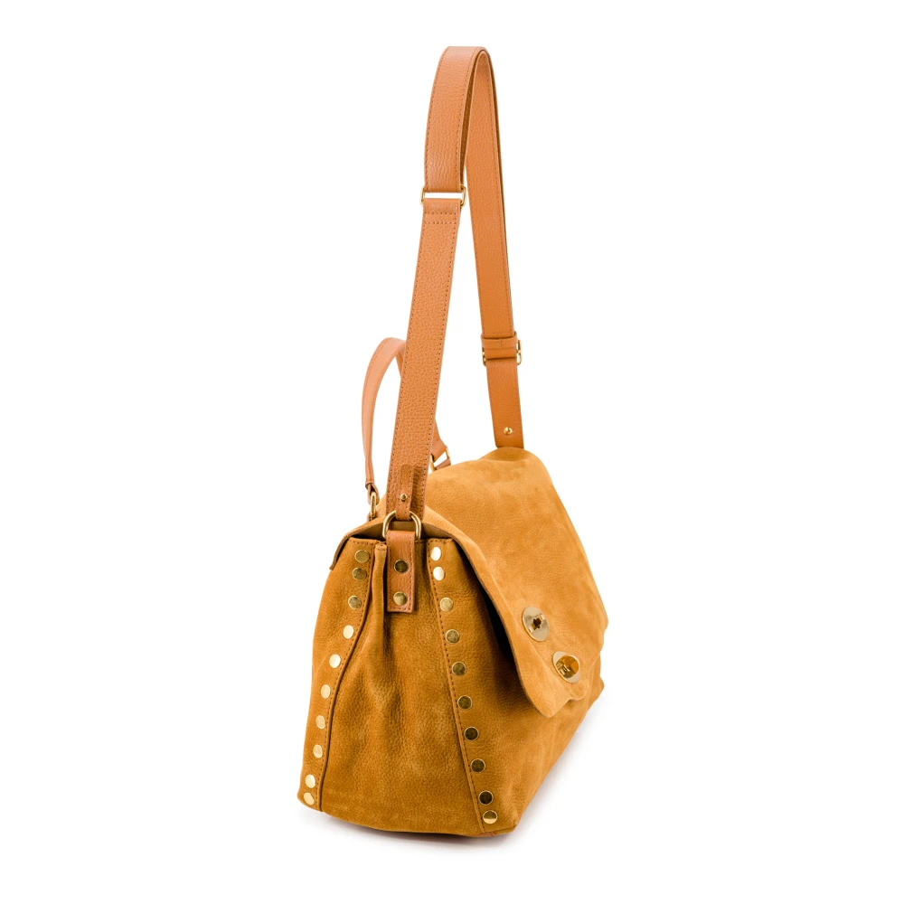 Zanellato Bruine Leren Handtassen Collectie Brown Dames