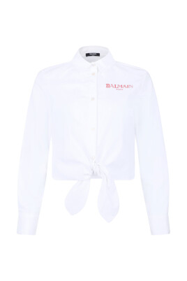 white-knot-detail-shirt