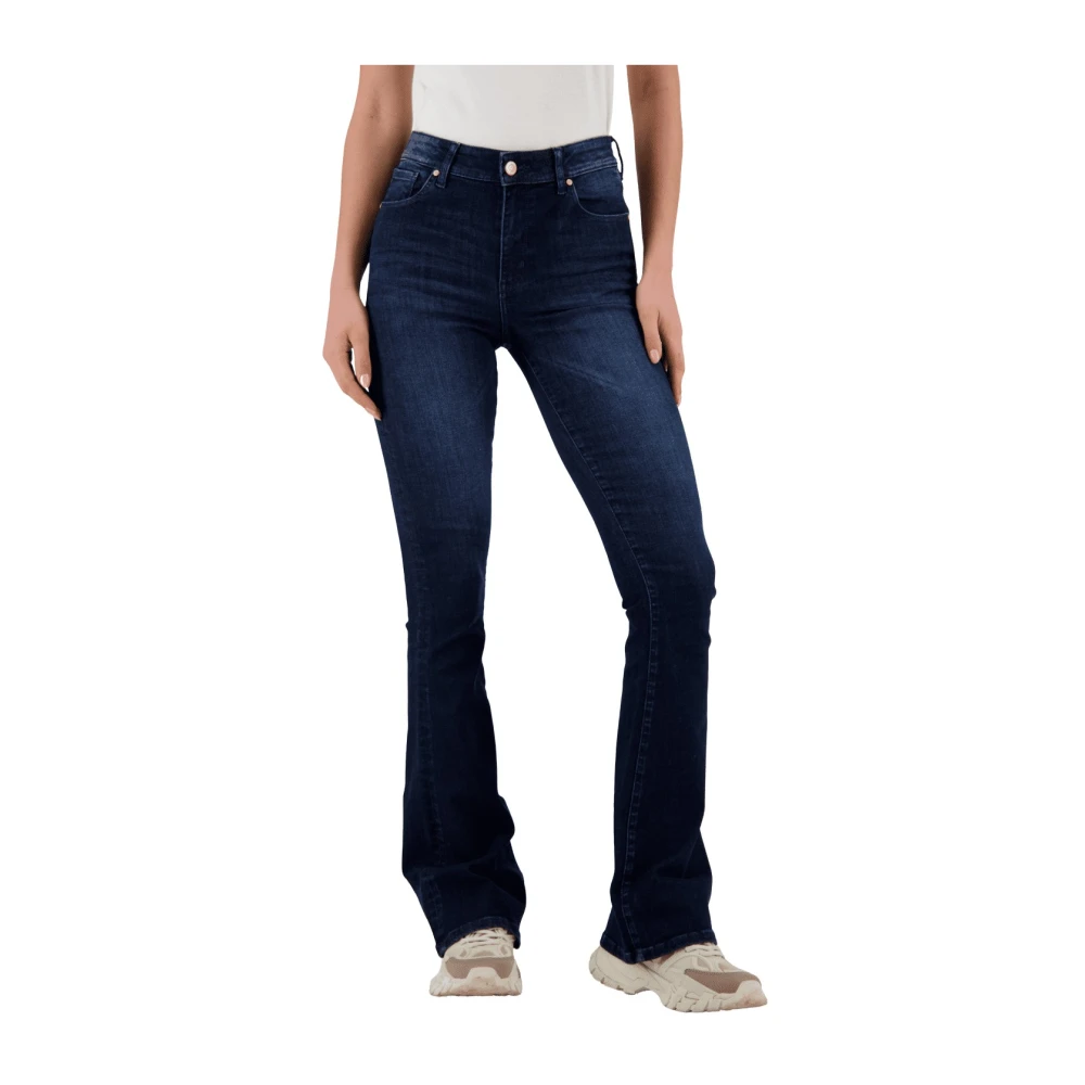 Raizzed Donkere steen Highwaist Flare Jeans Blue Dames