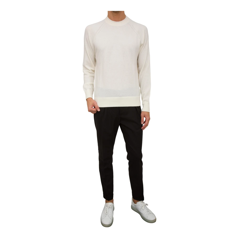 Paolo Pecora Wit Crewneck Shirt White Heren