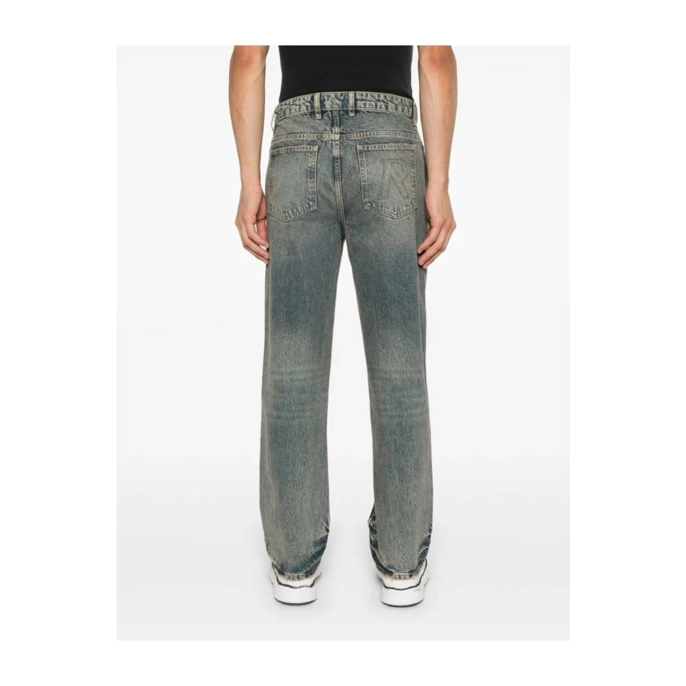 Represent Straight Leg Denim Jeans Blue Heren