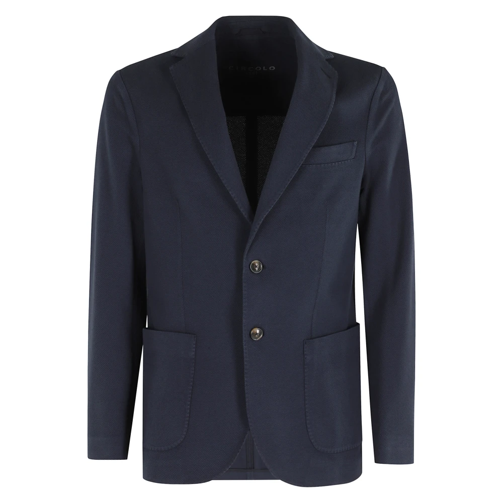 Circolo 1901 Men's Blue Blazers, 2XL, G.dyed Jacket
