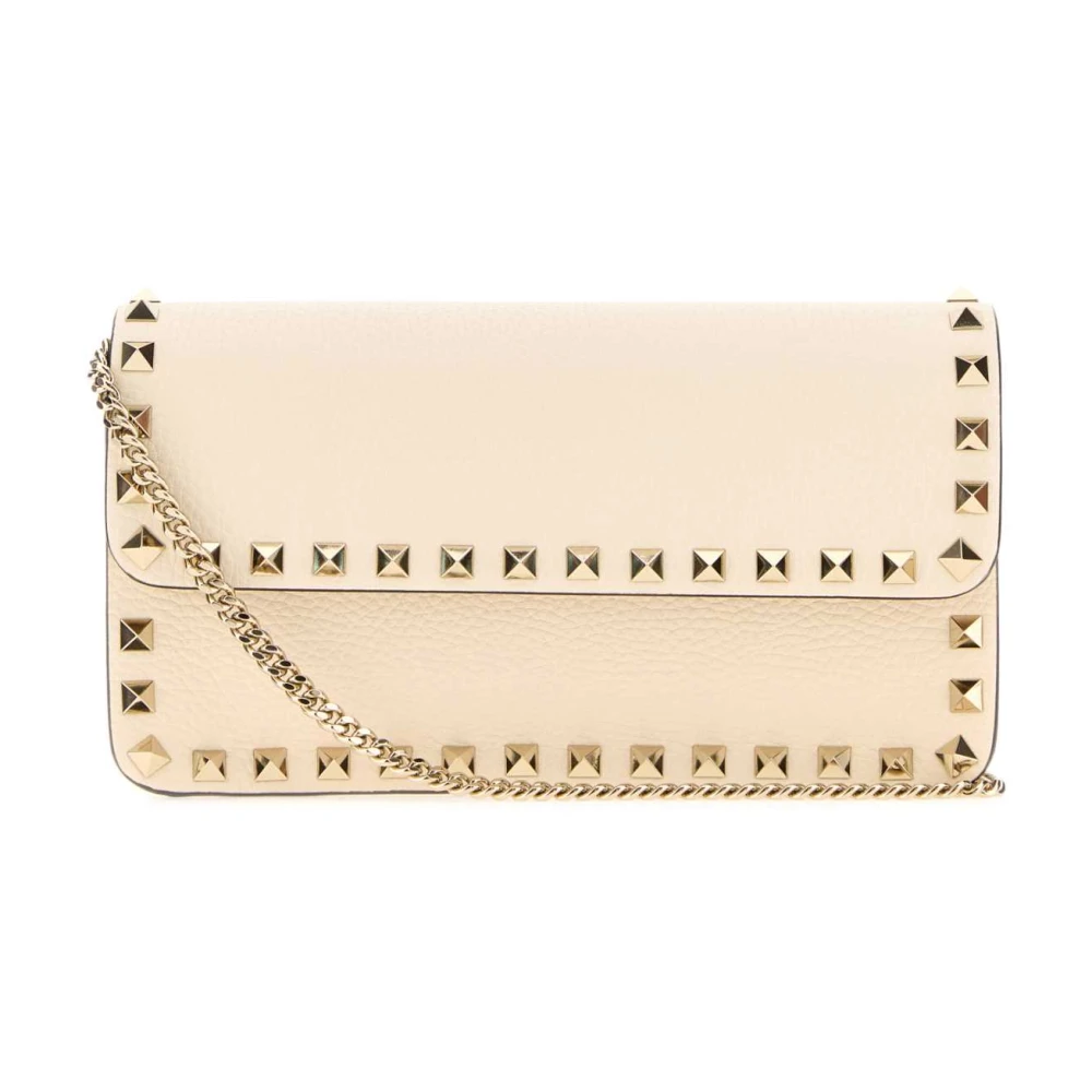 Valentino Garavani White Rockstud Clutch - Female - Cross Body Bags - One Size - Bags