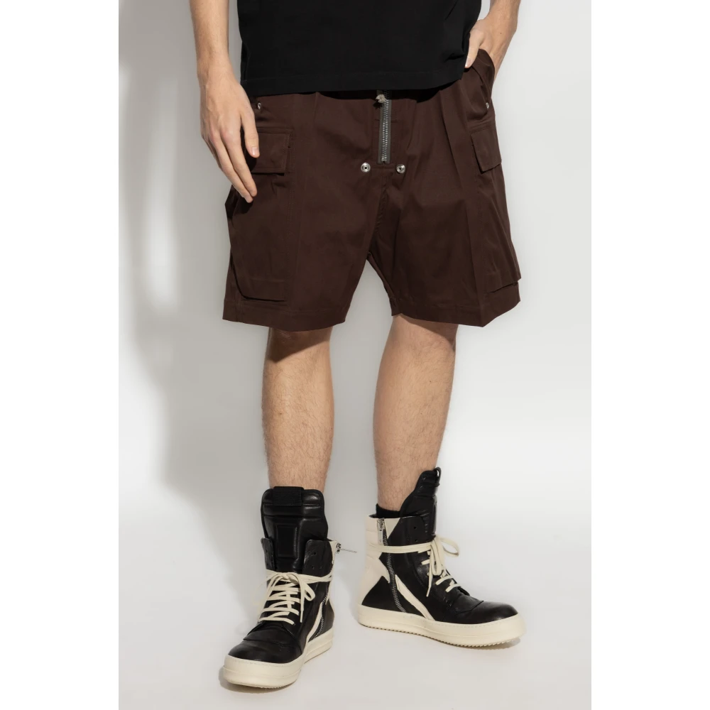 Rick Owens Cargobela Shorts Red Heren
