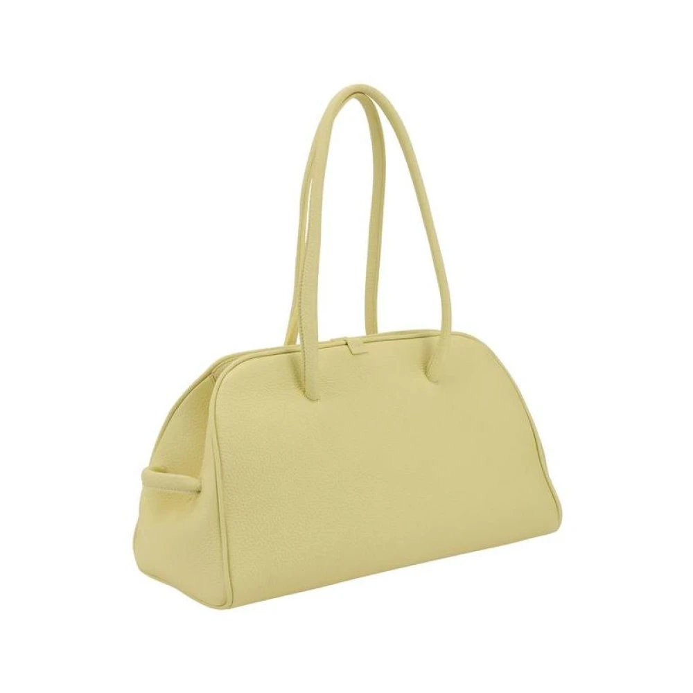 Jacquemus Stijlvolle leren schoudertas met strikdetail Yellow Dames