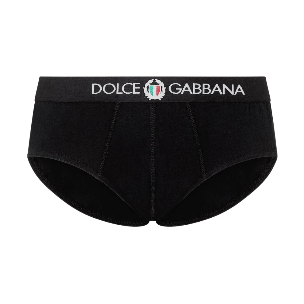 Dolce & Gabbana Zwarte Brando Slip Ondergoed Black Heren