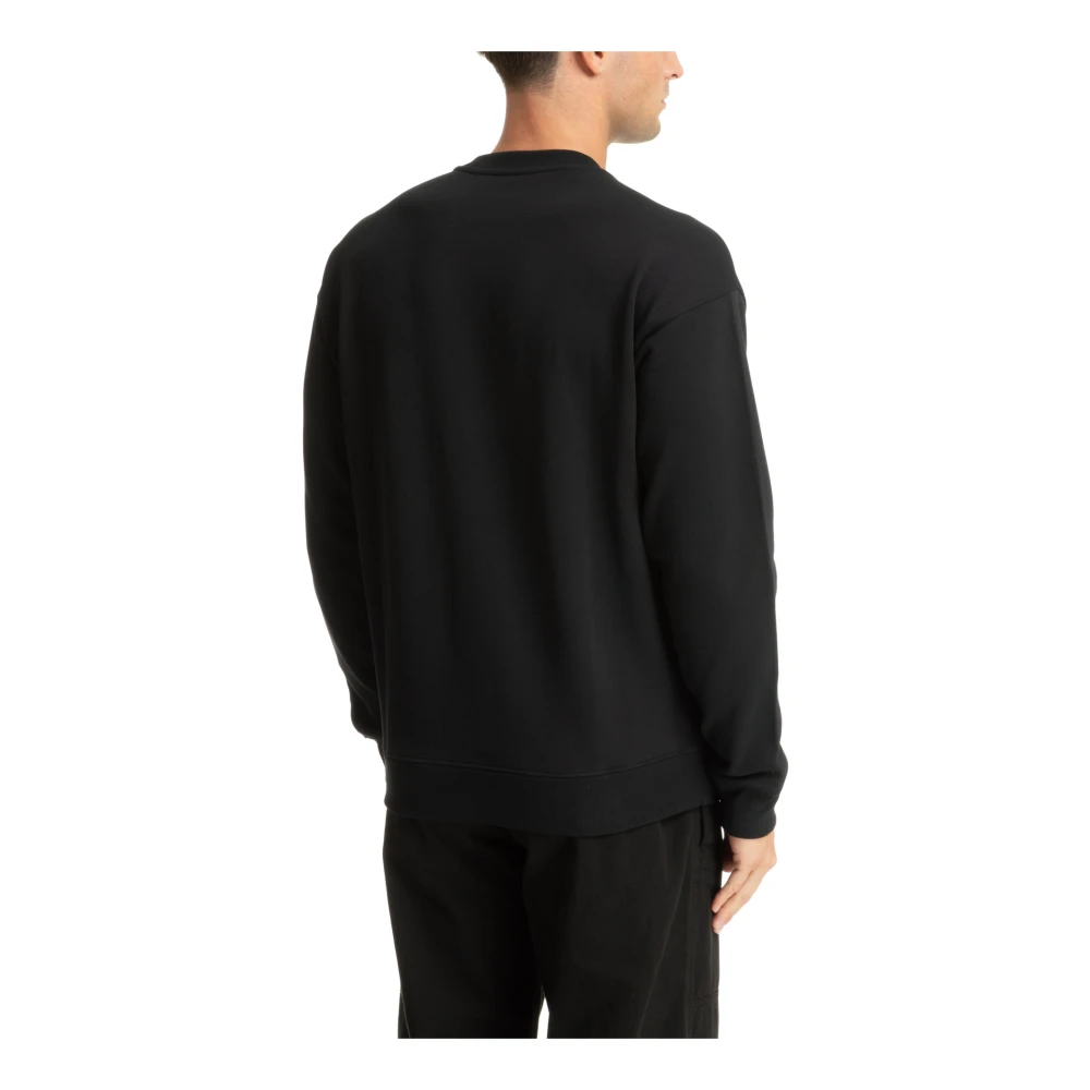 Moschino Gestreepte Teddy Bear Logo Sweatshirt Black Heren