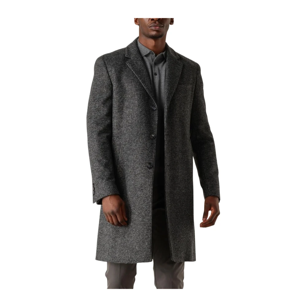 Boss Black Moderne Zwarte Jas H-Hyde-J-244 Black Heren