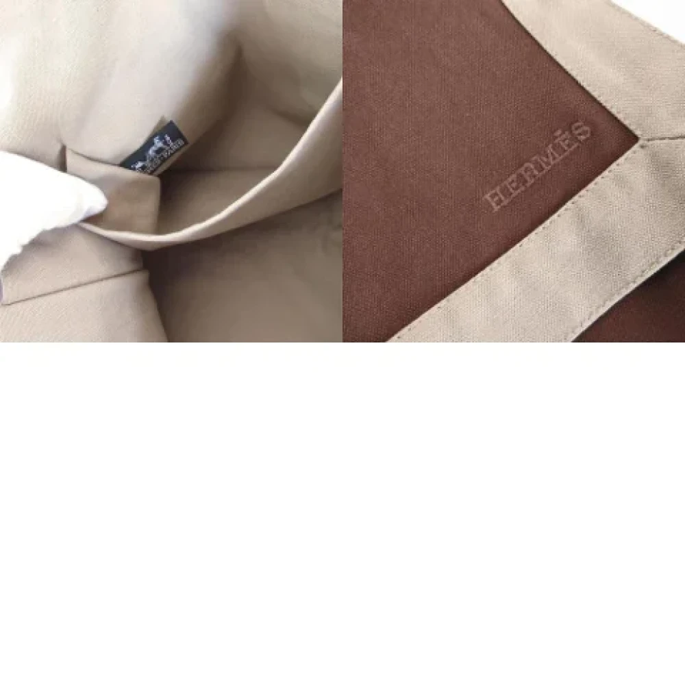 Hermès Vintage Pre-owned Cotton clutches Brown Dames