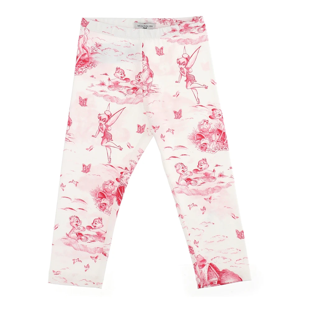 Monnalisa Girls Multicolor Leggings, 3 Y, Printed Cotton Jersey Leggings