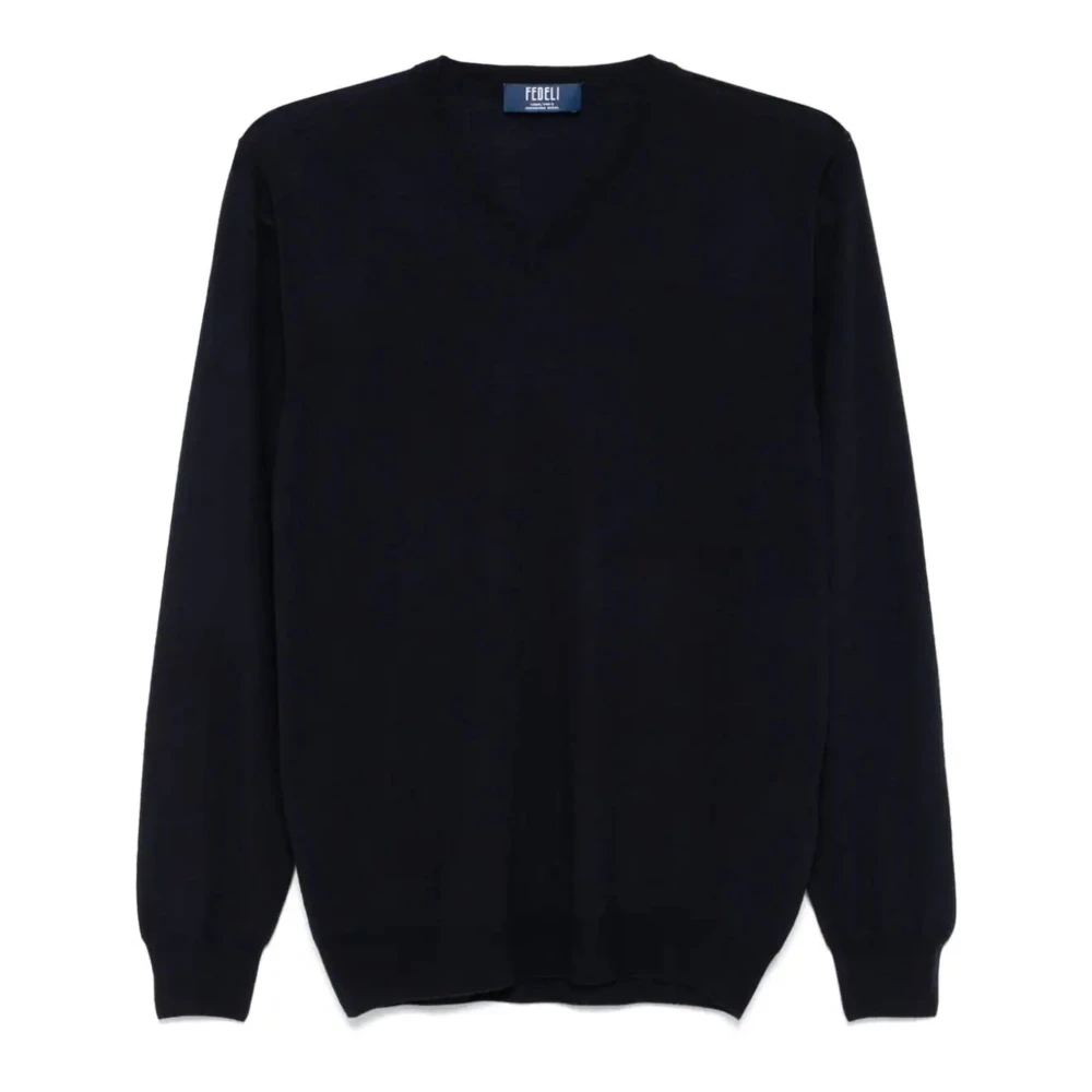 Knitwear > V-neck Knitwear - - Fedeli - Modalova